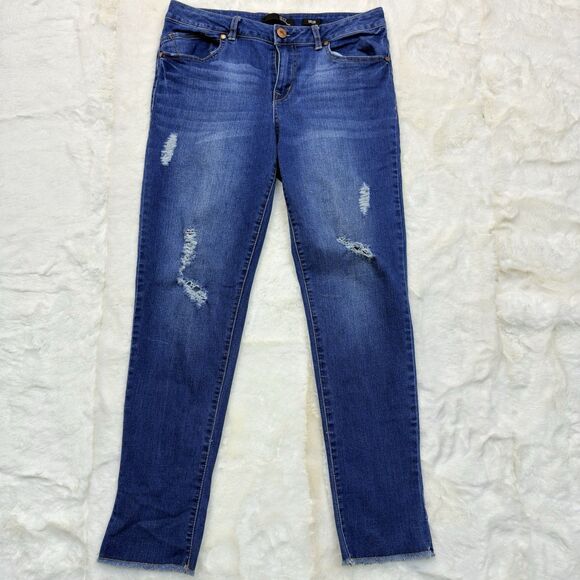 1822 Denim Denim - 1822 Denim Skinny Ankle Jeans Medium Wash Mid Rise Women's Blue Size 10